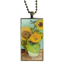 Load image into Gallery viewer, Vincent Van Gogh Sunflower Glass