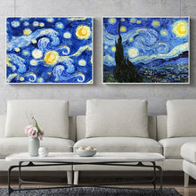 Load image into Gallery viewer, Starry Night Canvas Painting Decoration Room Decor