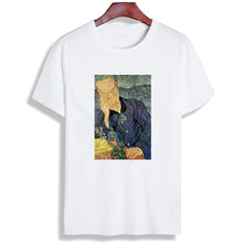 Load image into Gallery viewer, Cotton Tshirt Vincent Van Gogh Famous Painted Print Short Sleeve