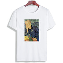 Load image into Gallery viewer, Cotton Tshirt Vincent Van Gogh Famous Painted Print Short Sleeve