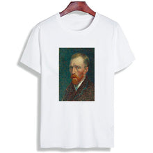 Load image into Gallery viewer, Cotton Tshirt Vincent Van Gogh Famous Painted Print Short Sleeve