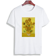 Load image into Gallery viewer, Cotton Tshirt Vincent Van Gogh Famous Painted Print Short Sleeve