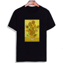 Load image into Gallery viewer, Cotton Tshirt Vincent Van Gogh Famous Painted Print Short Sleeve
