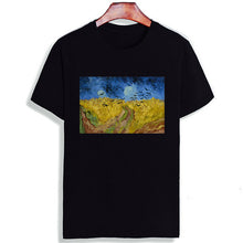 Load image into Gallery viewer, Cotton Tshirt Vincent Van Gogh Famous Painted Print Short Sleeve